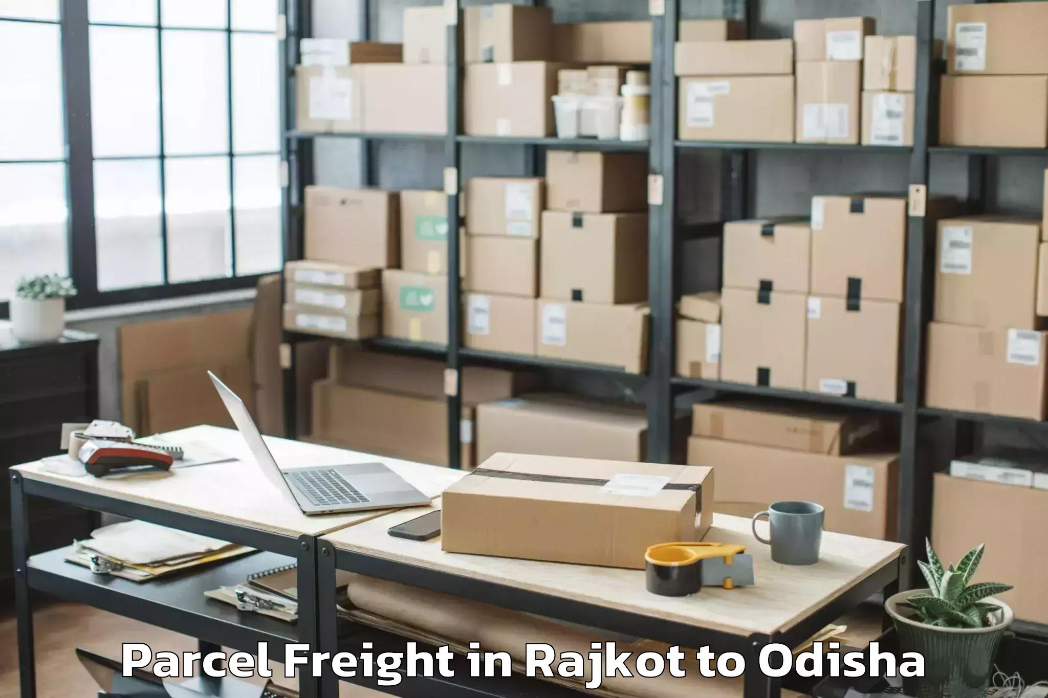 Discover Rajkot to Sohela Parcel Freight